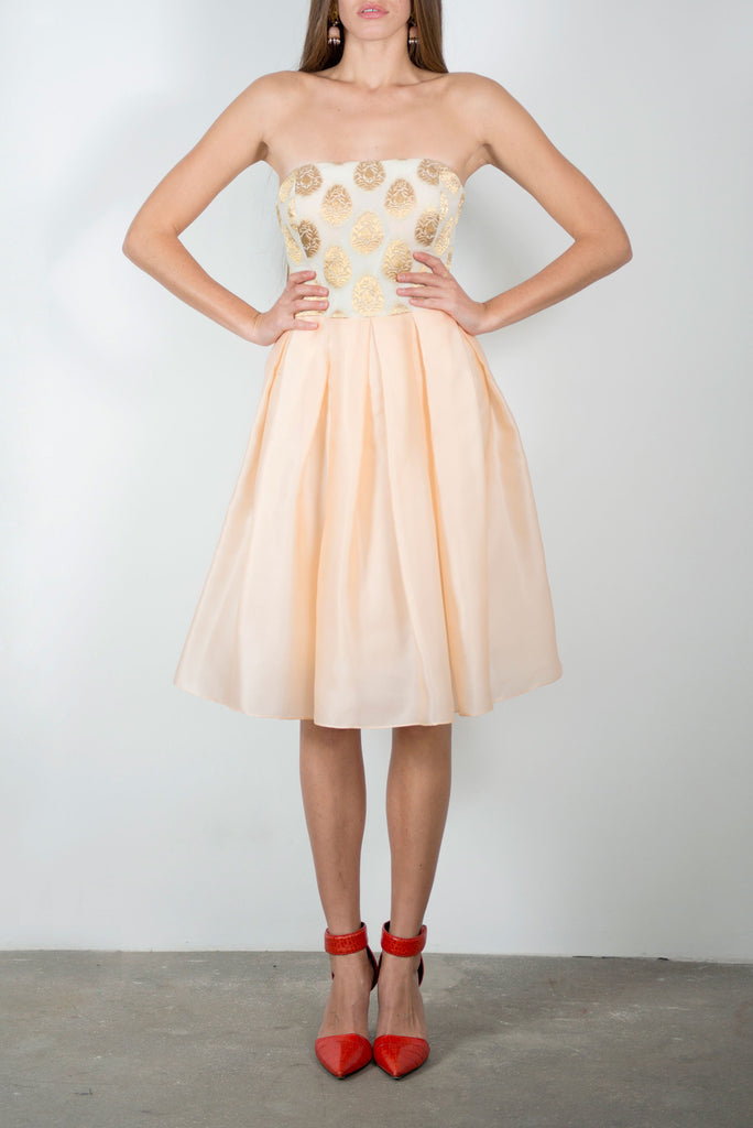 Box-Pleat Bustier Dress (SOLD OUT)