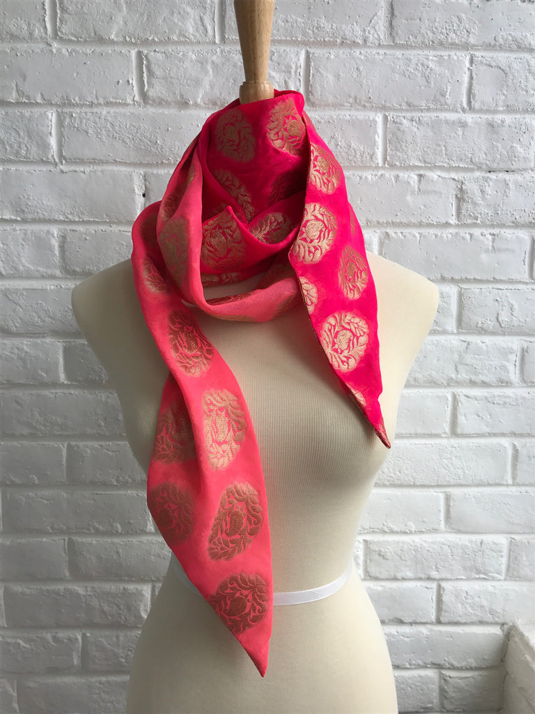 Ombré Pink Butah Pussy Bow Scarf