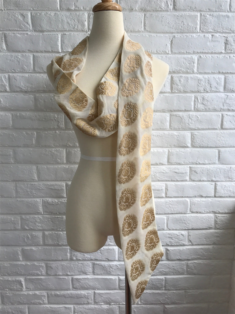 Ivory Butah Pussy Bow Scarf